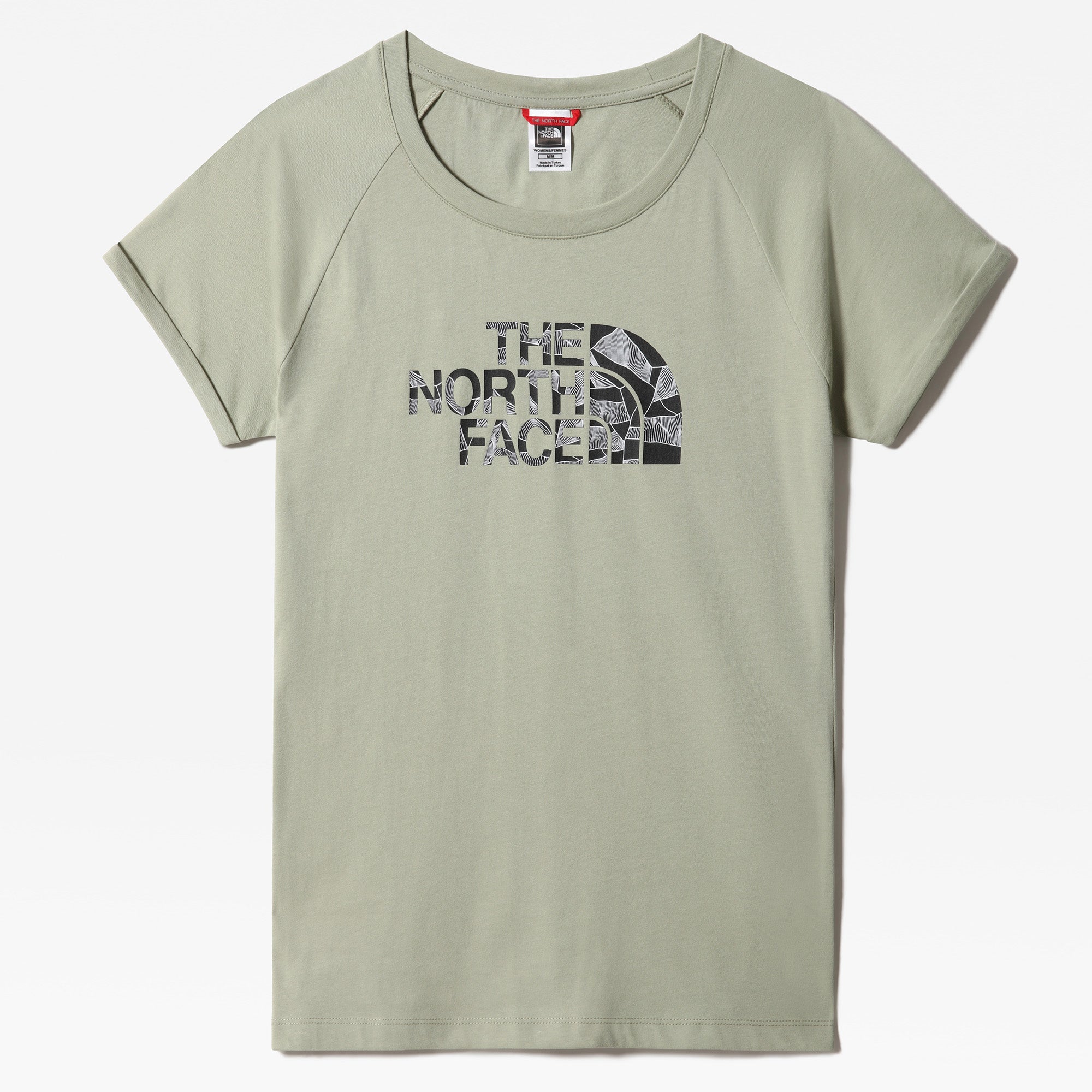 The North Face Odles Logo Tshirt Dame Xs Grå The North Face Odles Logo Tshirt Dame Xs Grå
