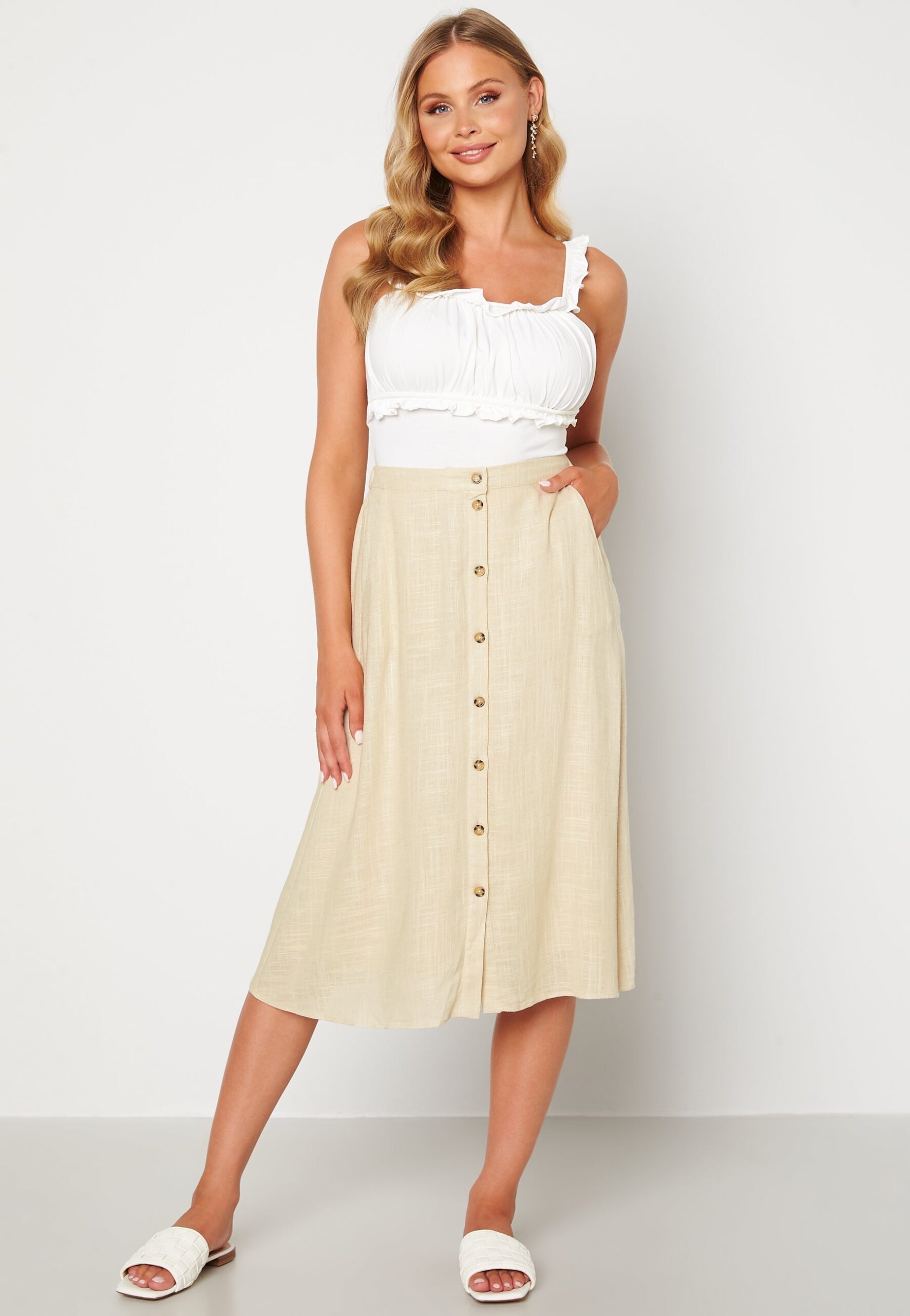 Timey HW Midi Skirt Timey HW Midi Skirt