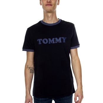 Tommy Hilfiger Sleep CN SS Tee Logo Shirt Mørkblå bomuld Small Herre Tommy Hilfiger Sleep CN SS Tee Logo Shirt Mørkblå bomuld Small Herre