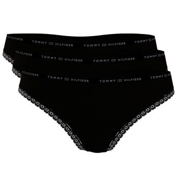 Tommy Hilfiger Trusser 3P Lace Brief Sort Small Dame Tommy Hilfiger Trusser 3P Lace Brief Sort Small Dame