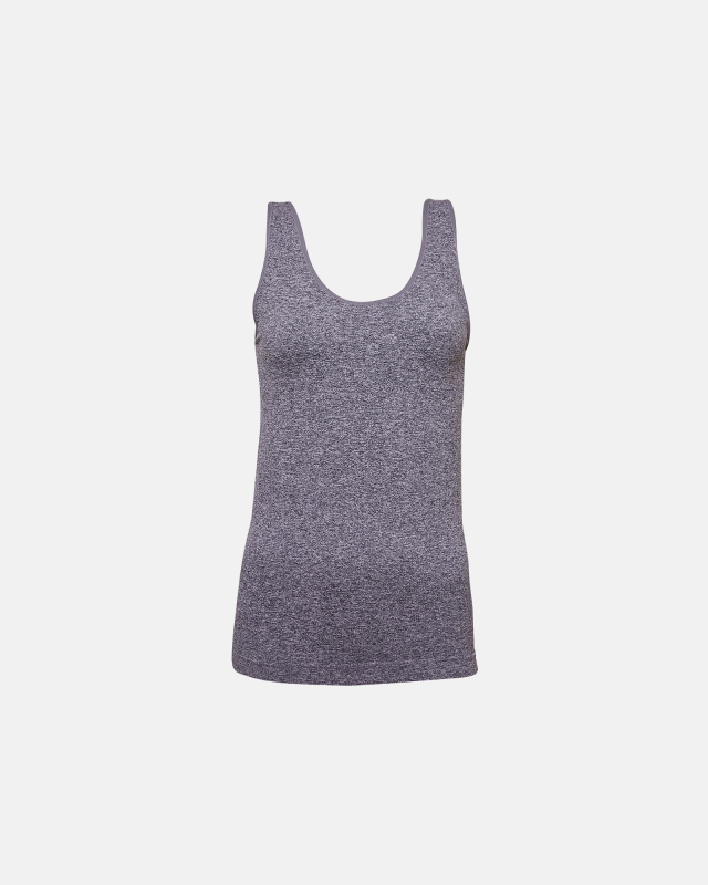 Top med brede stropper | mikrofiber | grå Top med brede stropper | mikrofiber | grå