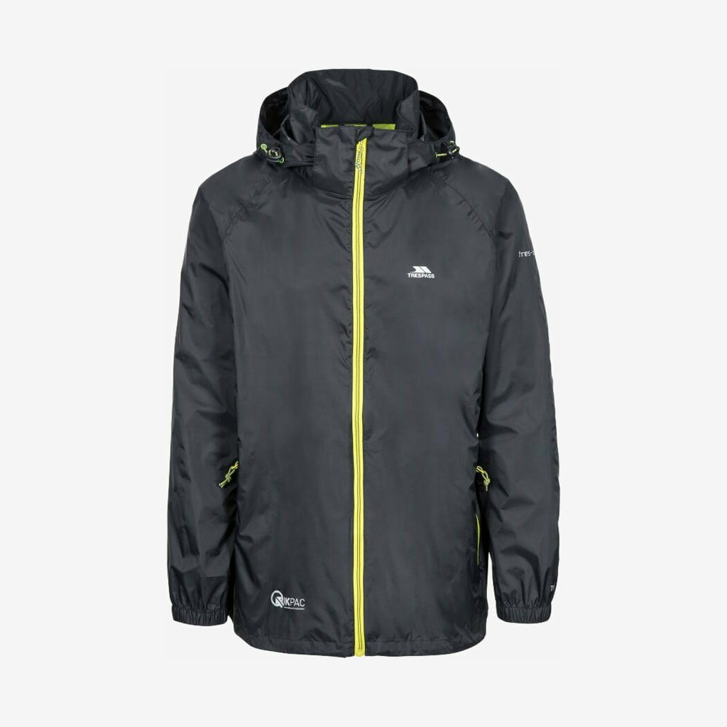 Trespass - Qikpac X regnjakke (Sort) - M Trespass - Qikpac X regnjakke (Sort) - M