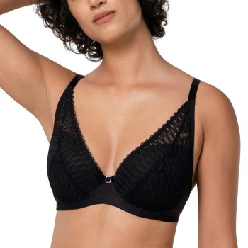 Triumph BH Aura Spotlight Plunge Bra Sort A 70 Dame Triumph BH Aura Spotlight Plunge Bra Sort A 70 Dame