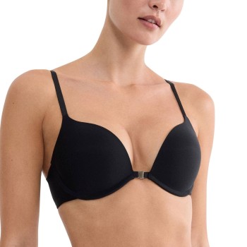 Triumph BH Pure Micro Push Up Bra With Front Closure Sort A 70 Dame Triumph BH Pure Micro Push Up Bra With Front Closure Sort A 70 Dame