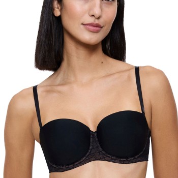 Triumph BH Signature Sheer Wired Balconette Bra Sort B 70 Dame Triumph BH Signature Sheer Wired Balconette Bra Sort B 70 Dame