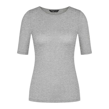 Triumph Beauty Layers Short Sleeve Wool Top Grå uld Small Dame Triumph Beauty Layers Short Sleeve Wool Top Grå uld Small Dame