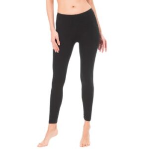 Trofe Bamboo Leggings Lange Underbukser Sort Small Dame