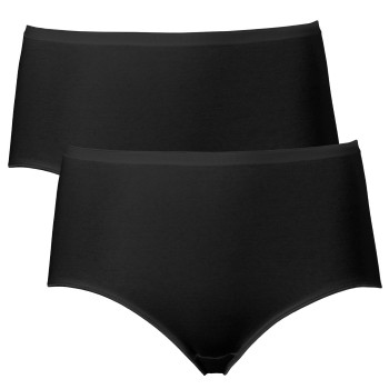 Trofe Seamless Maxi Briefs Trusser 2P Sort bomuld Small Dame Trofe Seamless Maxi Briefs Trusser 2P Sort bomuld Small Dame
