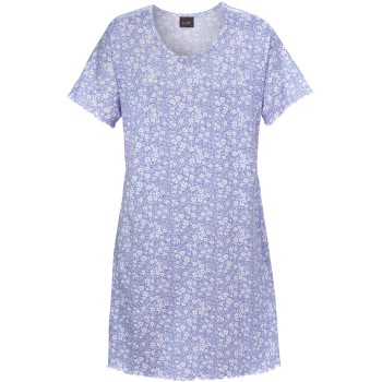Trofe Sweet Flower Woman Dress Blå Mønster bomuld Small Dame Trofe Sweet Flower Woman Dress Blå Mønster bomuld Small Dame