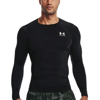 Under Armour HeatGear LS Compression Shirt Sort Small Herre Under Armour HeatGear LS Compression Shirt Sort Small Herre