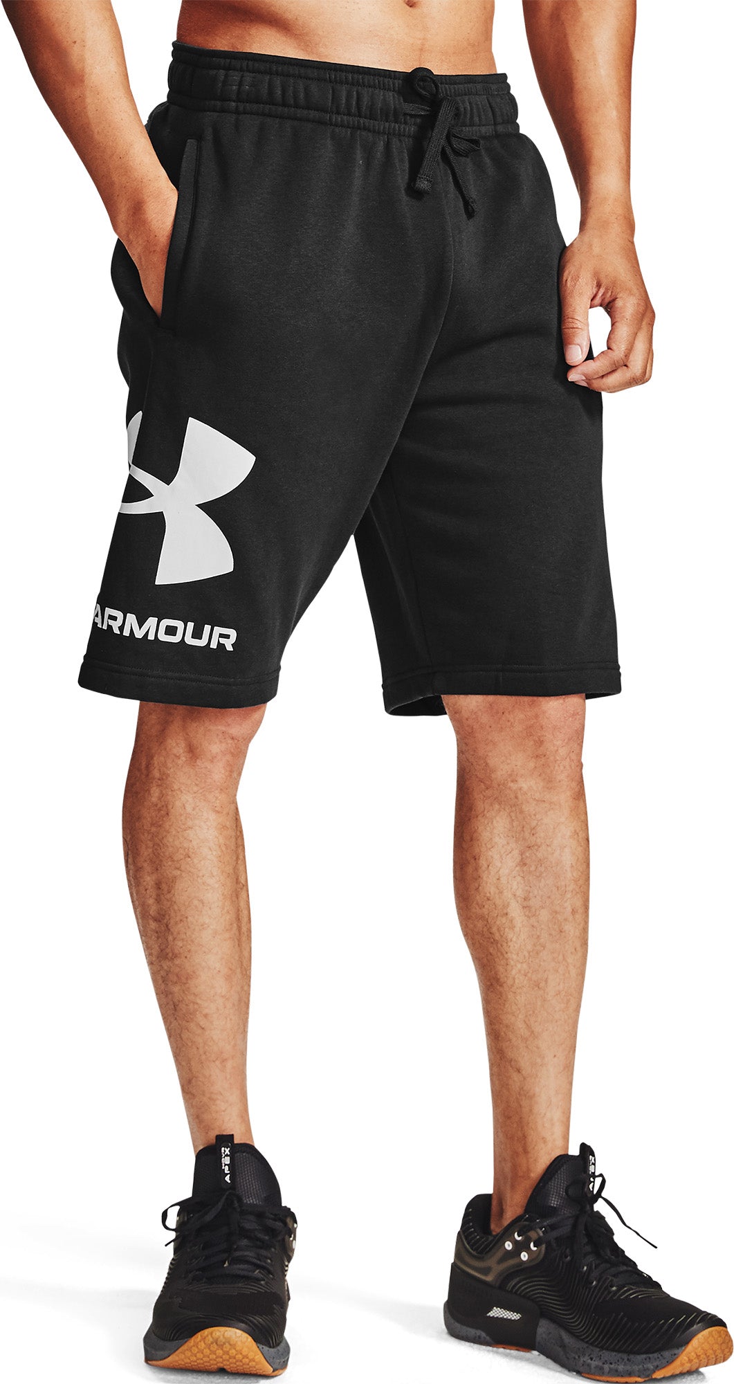 Under Armour Rival Fleece Big Logo Shorts Herre Sort Under Armour Rival Fleece Big Logo Shorts Herre Sort