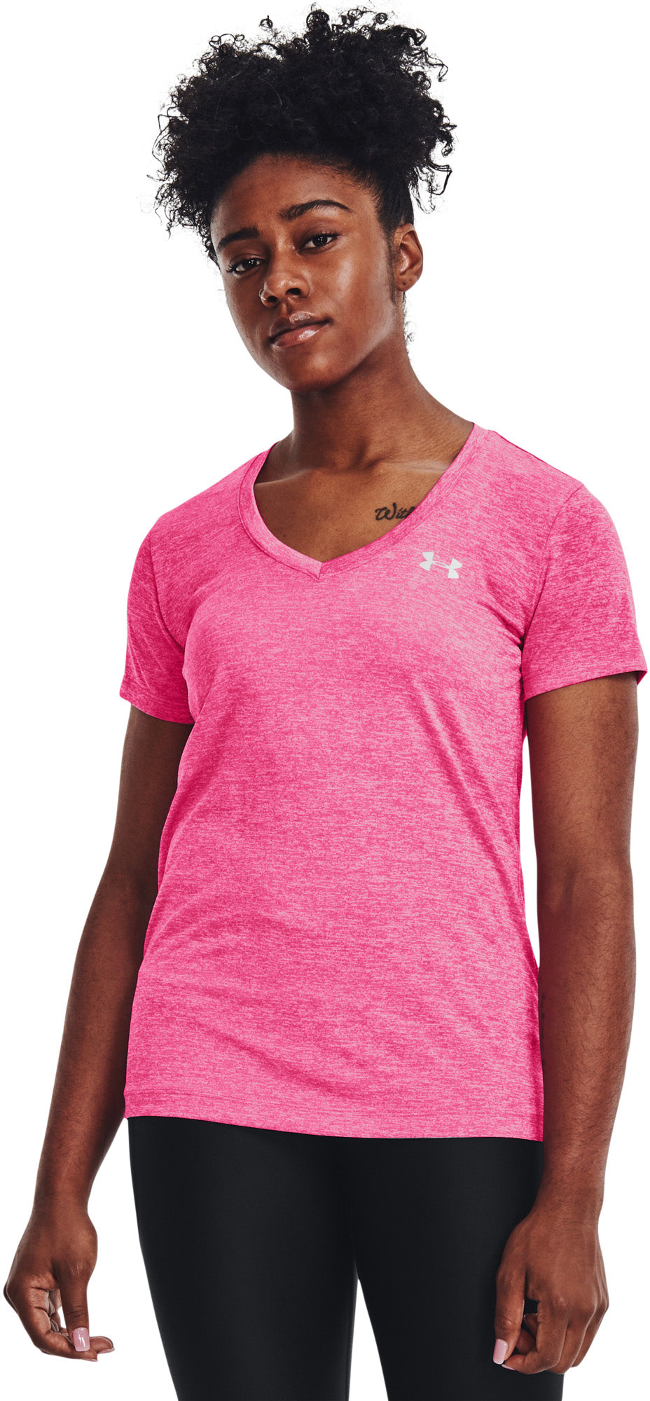Under Armour Tech Twist Tshirt Dame Xs Pink Under Armour Tech Twist Tshirt Dame Xs Pink
