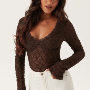 V-Neck Lace Top