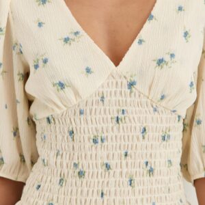 V-neck Smock Top