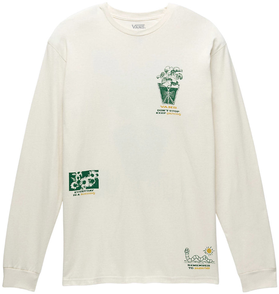 Vans We Grow Langærmet Tshirt Unisex Xs Hvid Vans We Grow Langærmet Tshirt Unisex Xs Hvid