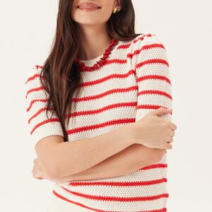 Vidalo O-neck S/S STRIPE KNIT