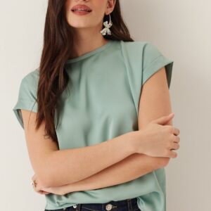 Viellette S/S Satin Top
