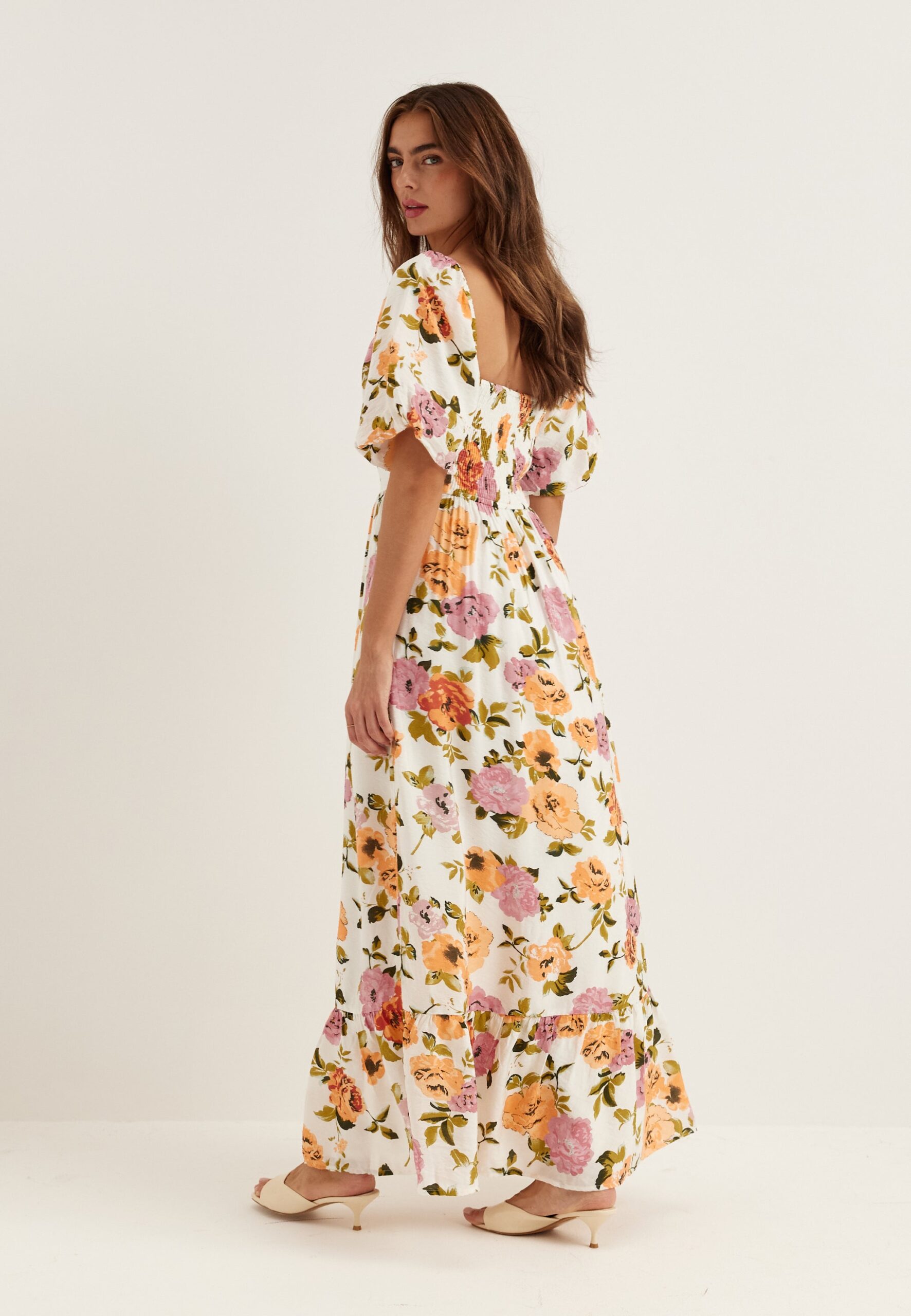 Viflola Square Neck 2/4 ANKLE DRESS Viflola Square Neck 2/4 ANKLE DRESS