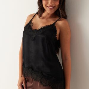 Viscose Satin Lace Singlet