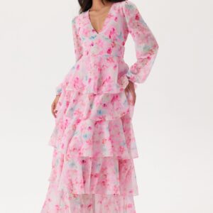Vmfelicia Ls Ruffle Maxi Dress