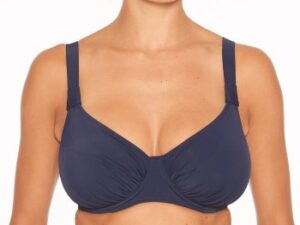 Wiki Basic Full Cup Bikini Top Mørkblå B 75 Dame