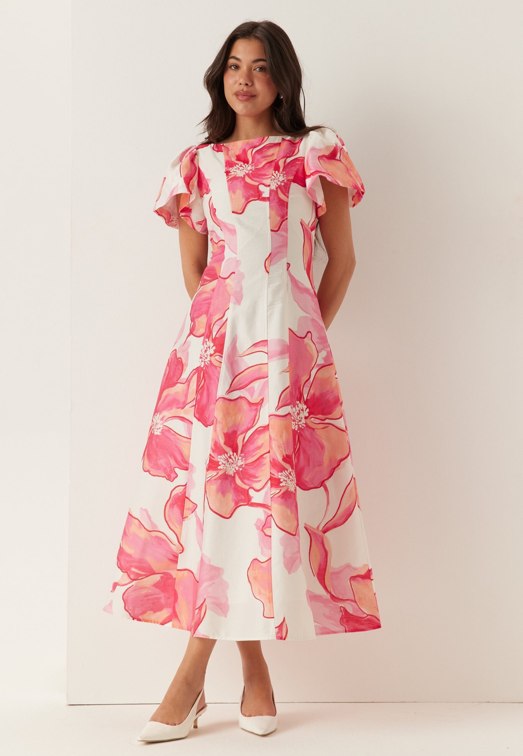 Wilda Flutter Sleeve Dress Wilda Flutter Sleeve Dress