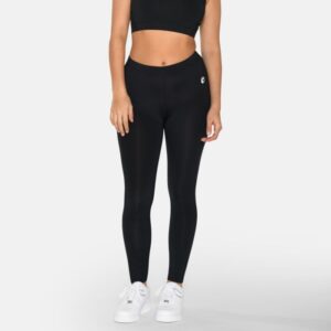 Zebdia Lange Tights Dame Str. L - Sort til løb og træning med optimal komfort