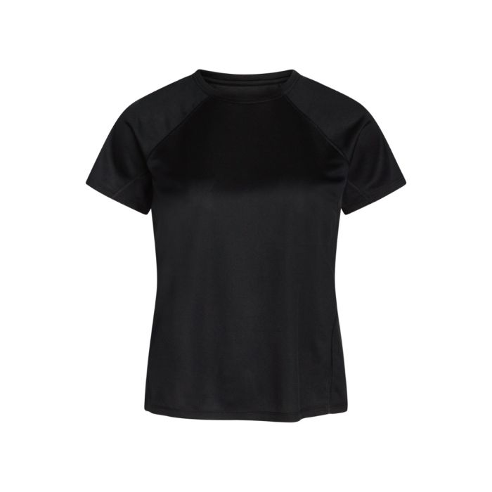 Zebdia Sports SS T-shirt til damer - Sort, perfekt til træning og fritid Zebdia Sports SS T-shirt til damer - Sort, perfekt til træning og fritid