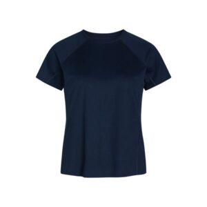 Zebdia Sports SS Tee T-shirt L Dame Blå til løb og træning med komfortabel pasform