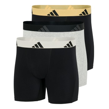 adidas 3P Active Flex Cotton Boxer Brief Grå/Sort bomuld Medium Herre adidas 3P Active Flex Cotton Boxer Brief Grå/Sort bomuld Medium Herre