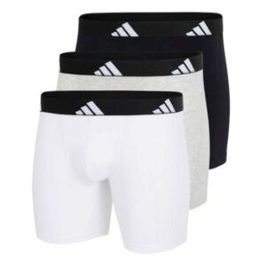adidas 3P Active Flex Cotton Boxer Brief Hvid/Grå bomuld Small Herre