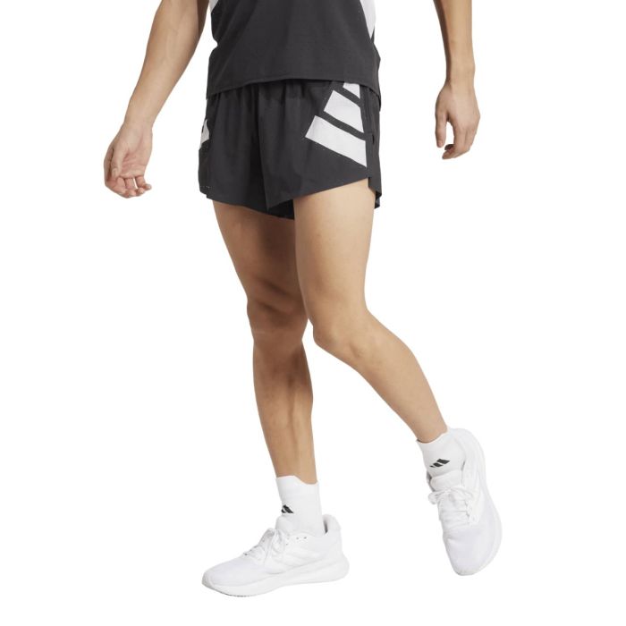 adidas RTR Split Shorts Str. M 3 INCH Sort adidas RTR Split Shorts Str. M 3 INCH Sort