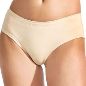 Bread and Boxers Cotton Hipsters Trusser 2P Beige økologisk bomuld Small Dame