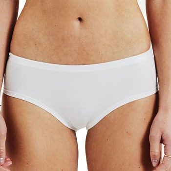 Bread and Boxers Cotton Hipsters Trusser 2P Hvid økologisk bomuld Small Dame Bread and Boxers Cotton Hipsters Trusser 2P Hvid økologisk bomuld Small Dame