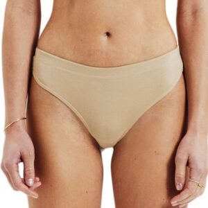 Bread and Boxers Modal Thong Trusser 2P Beige modal Small Dame