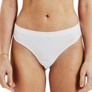 Bread and Boxers Modal Thong Trusser 2P Hvid modal Small Dame