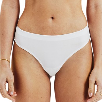 Bread and Boxers Modal Thong Trusser 2P Hvid modal Small Dame Bread and Boxers Modal Thong Trusser 2P Hvid modal Small Dame