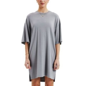 Bread and Boxers T-Shirt Dress Grå viskose Small Dame