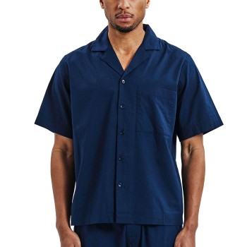 Bread and Boxers Woven Shirt Marineblå økologisk bomuld Small Herre Bread and Boxers Woven Shirt Marineblå økologisk bomuld Small Herre