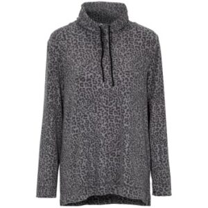 Damella Knitted Lounge Top Leopard Large Dame