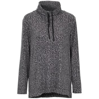 Damella Knitted Lounge Top Leopard Large Dame Damella Knitted Lounge Top Leopard Large Dame