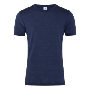 Dovre Wool Light T-Shirt Marineblå uld Small Herre