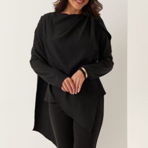 Draped Cape Blouse