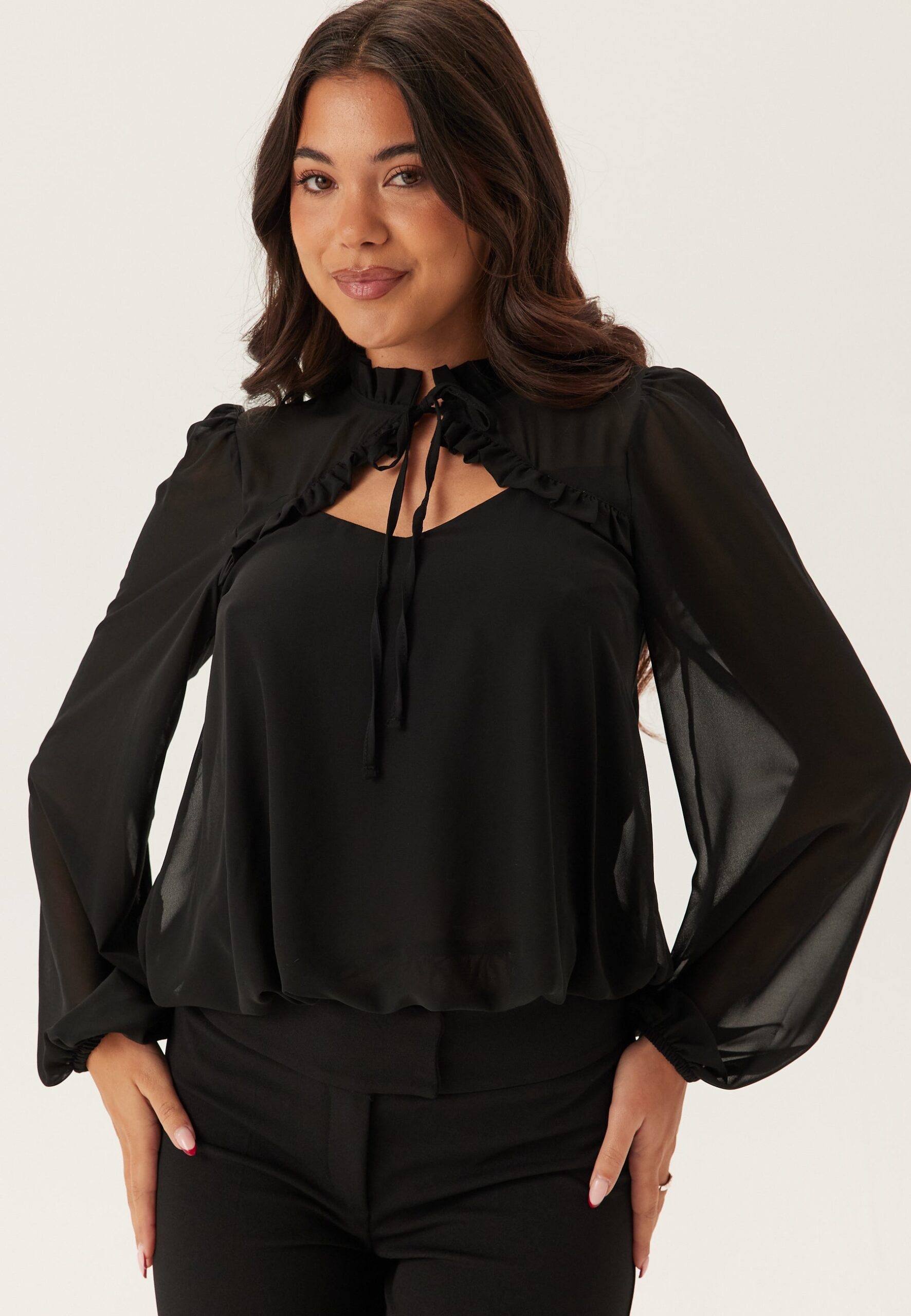 Frill Tie Blouse Frill Tie Blouse