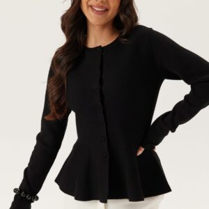 Knitted Peplum Cardigan