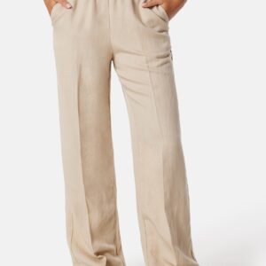 Linen Blend Pull On Pants