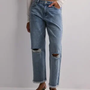 Michael Kors - Blå - Frayed Distressed Jean