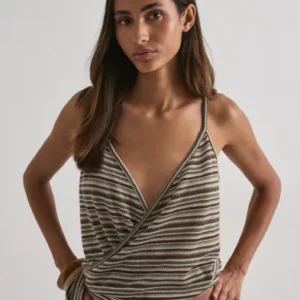 Nelly - Mønstret - Chill Stripe Wrap Top