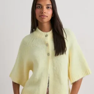 Neo Noir - Gul - Benuta Fluffy Knit Cardigan