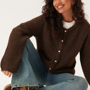 Objsaggia Re L/S KNIT CARDIGAN